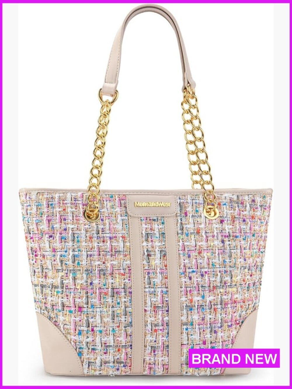 Chic Quilted Tote Bag Chain Shoulder Purse Laptop Bag Satchel Hobo